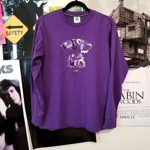 (Sold) AAPE by A Bathing Ape Purple longsleeve